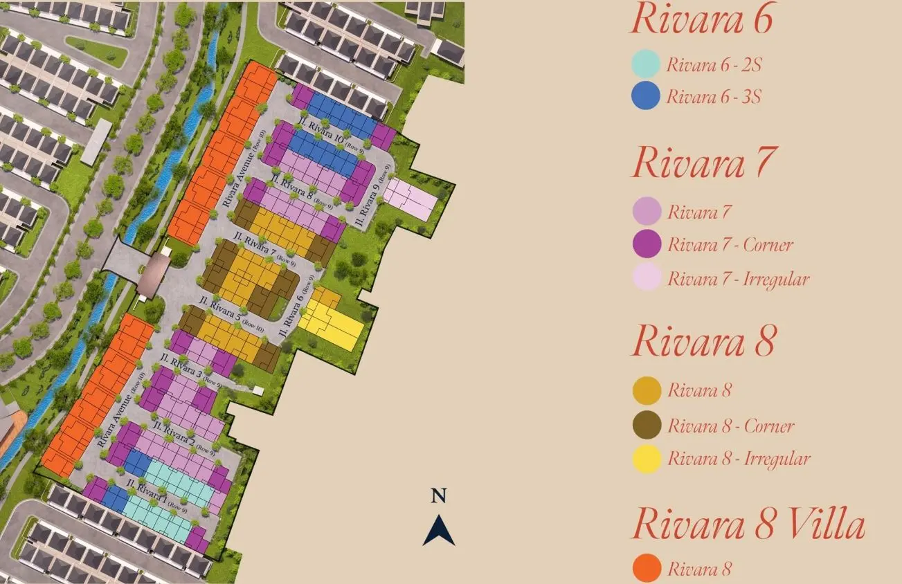 New Siteplan Cluster Rivara - Altea BLVD Cibubur