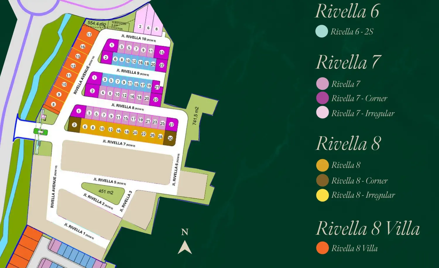 Siteplan Cluster Rivella